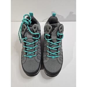 Columbia Women's Granite Trail Mid Waterproof, Titanium Grey Steel/Bright Aqua